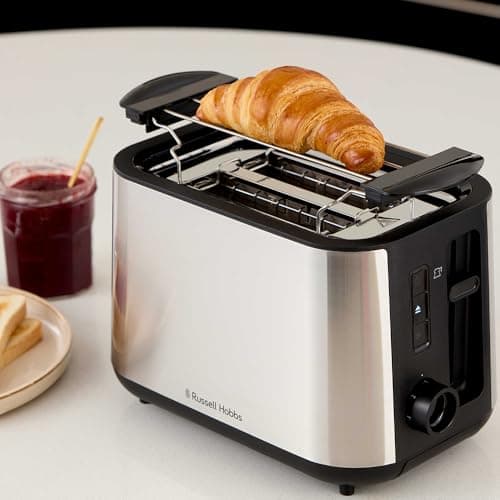 Russell Hobbs 2-slot toaster XL (6 levels of burnishing, raising, defrosting, pastry warmer, auto stop., removable crumb tray, brushed stainless steel surface) Heaton 27390-56 - Image 3