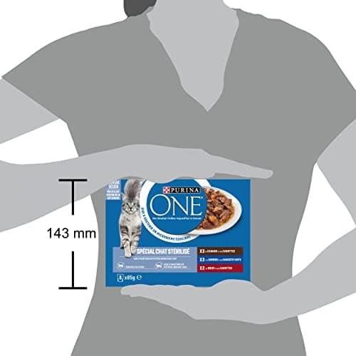 PURINA ONE Sterilised Cat Sachets - Tapered in Sardine Sauce Duck, Beef 8 x 85 g (Pack of 5) - Image 6