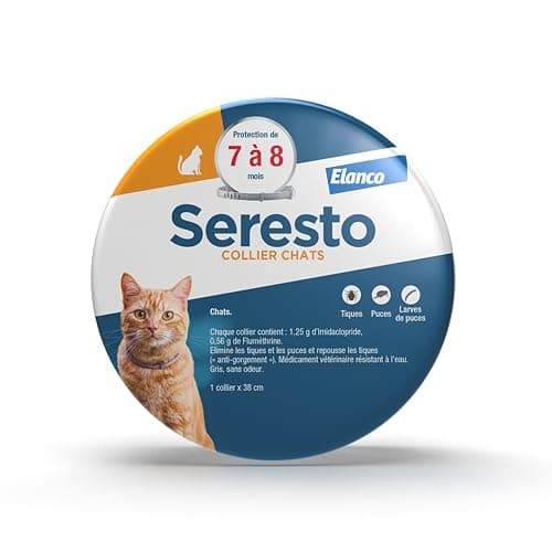 Seresto Cat Collar - Cat Flea & Tick Protection - Seresto Cat Collar with Long Lasting Protection for 7-8 Months - Grey - Image 3