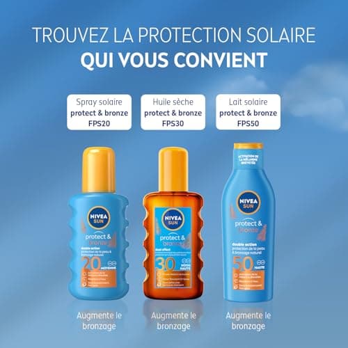 NIVEA SUN Spray solaire activateur de bronzage Protect & Bronze FPS 30 (1 x 200 ml), huile solaire avec protection UVA/UVB pour un hâle naturellement bronzé - Image 7