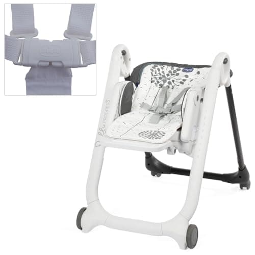 Chicco Replacement Safety Harness for Polly Magic 2 in 1 and Polly Magic Highchairs - White - Image 3