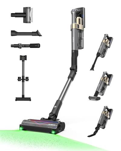 Tineco Pure One A90S Aspirateur Balai sans Fil, 270AW d’Aspiration, 105 Min d'autonomie, Brosse 3DSense Master, Lumière LED Verte à 150°, Pliable à 180°, Adapté aux Poils d'animaux/Tapis/Sols Durs - Image 2