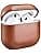 AirPods 4 2024 Leather Case, ICARER Premium Shock Resistant Leather Cover for Apple AirPods 4 2024 Headset Charging (LED Visible) Stand Wireless Charger - Brown - Image 3