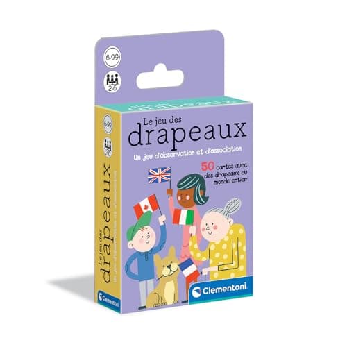Clementoni | Flag Game – Educational Board Game for Girls and Boys 6+ | 50 Country Cards | Observation and Association | General Culture | Learning Geography - Image 3
