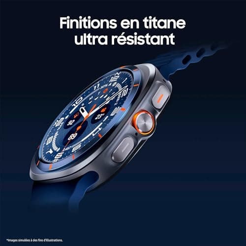 Samsung Galaxy Watch Ultra (2025), Smart Watch, Action Button, Galaxy AI, Dual Frequency GPS, 4G, 47mm, Titanium Blue, 25W Fast Mains Charger Included, FR Version - Image 4