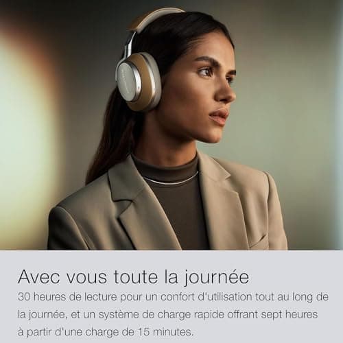 Bowers & Wilkins Px8 Wireless Supra-Ear, Noise Cancelling, Bluetooth 5.0, Fast Charging, 30 Hours High Resolution Playtime, Built-in Microphone - Bordeaux Royal - Image 7