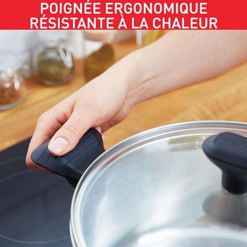 Tefal Comfort Max C9734604 Stewing Pot 24 cm + Glass Lid, Induction, High Quality Stainless Steel, Thermo-Insulated Handles, 10-Year Warranty - Image 8