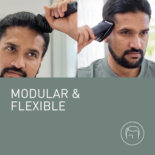 Panasonic ER-CHC1-A301 MULTISHAPE (Système Modulaire de Soins Personnels) Accessoire Tête de Tondeuse à Cheveux avec lames professionnelles, 15 Réglages de Longueur, 4 Peignes, Noir - Image 3