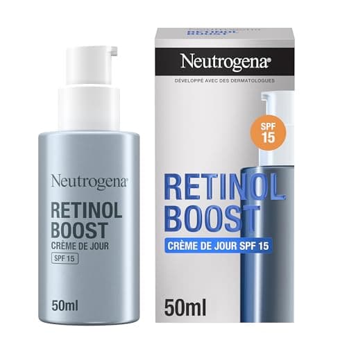 Neutrogena – Crème de Jour Retinol Boost SPF 15 (flacon-pompe de 50 ml) – Soin visage au rétinol pour combattre les signes visibles du vieillissement – Crème hydratante avec protection solaire - Image 2