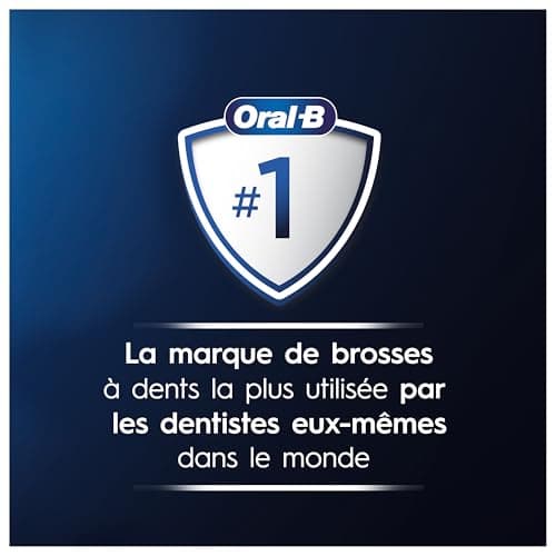 Oral-B Brosse A Dents Electrique Pro 1Noire, 3 Modes De Nettoyage 3D Dont Douceur, Brossage Avec Des Oscillo-Rotations Et Pulsations, 2 Brossettes De Rechange Rondes Oral B, Chargeur, Emballage Carton - Image 7