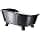 Ferplast Panier Chien, Panier Chat avec Coussin en Coton, Lit sureleve chien, Lit pour Chien en Plastique Recyclé, Corbeille Chien, Lit Chat, Respirant Antidérapant, THRONE 61,5 x 45 x h 26 cm, Noir - Image 8