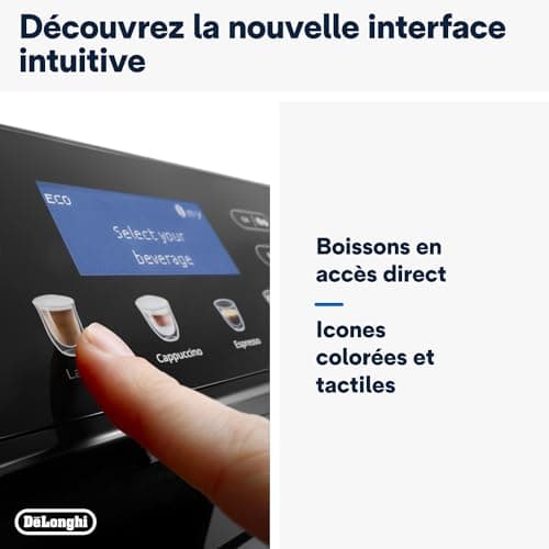 De'Longhi Eletta Evo Coffee Bean Machine ECAM46.860.B, Espresso and Cappuccino Machine, LCD Touch Screen, Black - Image 7