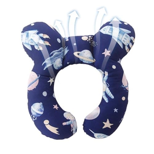 Coussin d'allaitement et positionneur | Oreillers en Forme de U pour, Coussin pour Tout-Petit, Motif Dessin animé, Soutien Optimal pour Mamans et bébés - Image 2