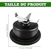 Extra Blade for Russell Hobbs 23821-56 600W - Accessory with 4 Spoke Stainless Steel Knife and High Quality Silicone Sealing Gasket - Image 3