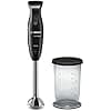 Bosch msm2610b Clevermixx Hand Blender, 600 W, Four Blades Quattroblade Knife, Stainless Steel Blender, Mix/Meßbecher, PIANO Black/Anthracite - Image 2