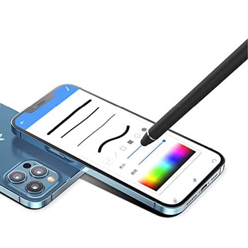 2 Pcs Universal Touch Screen Stylus Pen 2 in 1 Capacitive Touch Stylus Compatible with Tablets, Smartphones, Mi, Samsung Galaxy (Black + Rose Gold) - Image 7