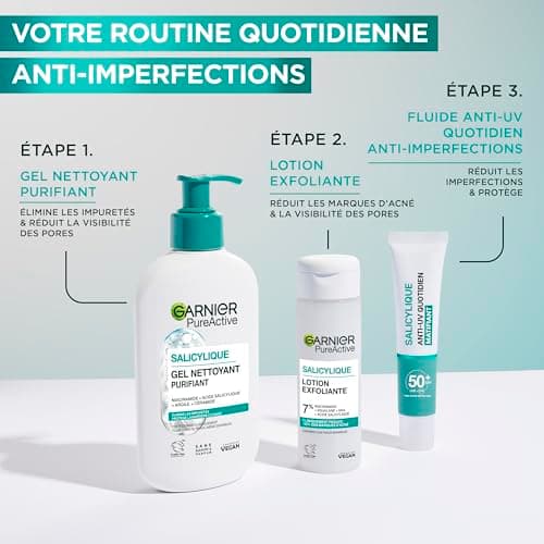 Garnier Pure Active - Gel Nettoyant Moussant - Purifie, Hydrate & Élimine Les Impuretés - Acide Hyaluronique, Céramide, Argile - Vegan & Cruelty Free - Tous Types de Peaux - 250 ml - Image 8