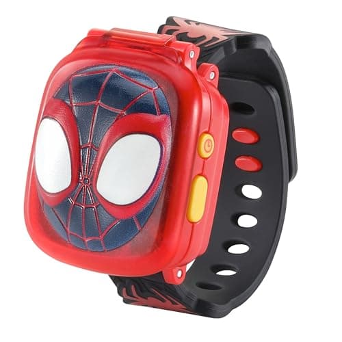 VTech - Spin Interactive Game Watch - Spidey Children's Watch with Animated Screen, Adjustable Strap, 9 Dials, 4 Educational Games - Marvel Toy - Gift for Children from 3 Years to 7 Years - French - Image 2