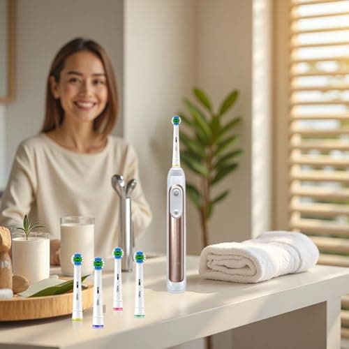 Qitizu Brossette de Rechange Compatible avec Braun Oral-b Brosse à Dents Electriques, Tete Brosse a Dent Pour Oral b Pro, Smart, Vitality, Genius, Advance Power, 20 Blanc - Image 7