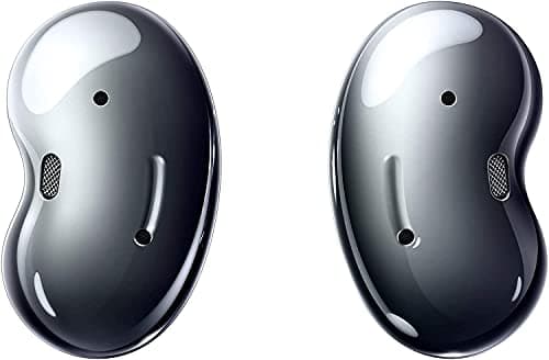 Samsung Écouteurs Bluetooth sans fil Galaxy Buds Live avec réduction du bruit (ANC), batterie longue durée, son par AKG, ajustement confortable, noir (version allemande), chrome - Image 4