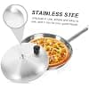 Amosfun Oyakodon 3 Pieces Instant Pot Cover Universal Bowl Lid Pot Lid Frying Pan with Lid Saucepan Lid Stainless Steel - Image 4