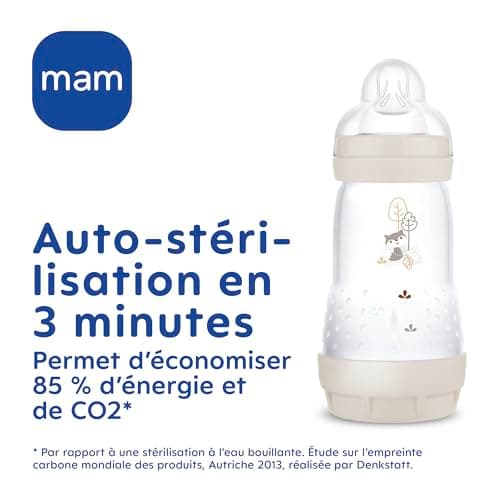 MAM Easy Start/Anti-Colic Bottle "Classic" 320 ml Mint + Cotton Teat Flow 3 x 2 - Image 9