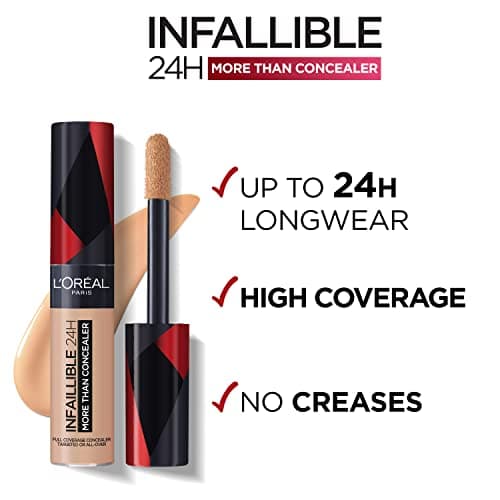 L'Oréal Paris Infallible 24H 2-in-1 Concealer/Foundation 322 Ivory, packaging may vary - Image 4