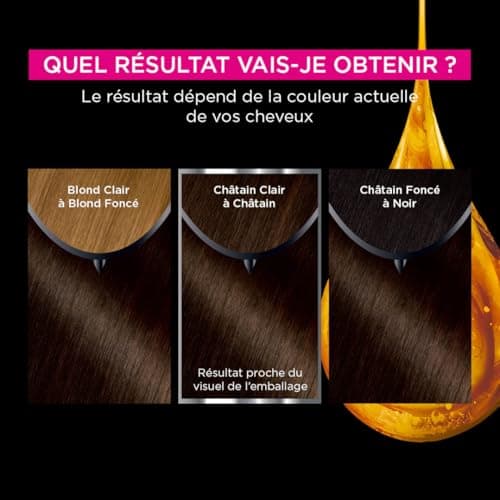 Garnier Coloration Permanente - Sans Ammoniaque - Aux Huiles Naturelles de Fleurs - Châtain Pur (4.0) - Olia - Image 7
