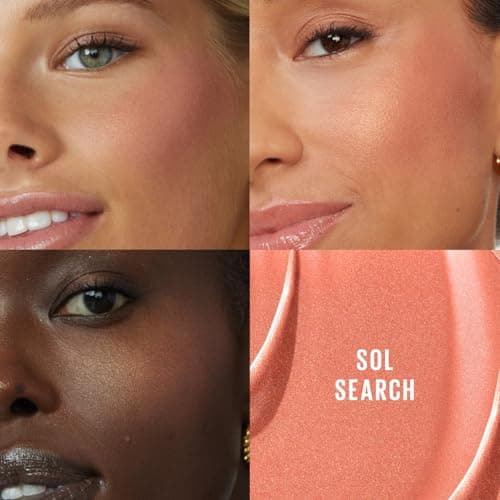 Maybelline New York - Multi-purpose Illuminating Liquid Blush - Blush, Highlighter and Bronzer - Good Mine - Tan Skin Tone - Glowy Makeup - SUNKISSER - Tint: Sol Search - 5 ml - Image 6
