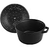 STAUB La Cocotte Cast Iron 3-Piece Round Saucepan Set, Black - Image 6