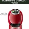 Krups Nescafé Dolce Gusto Capsule Coffee Maker, Multi-Drink Coffee Maker, High Pressure, 15 Bars, Programmable, Automatic Shut-off, Compact, Genio S Plus, Red KP340510 - Image 7