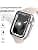 HANKN 2 Pieces Hard Case for Apple Watch Series 6 5 4 SE 44mm Tempered Glass Screen Protector Shockproof iWatch Case - 44mm Transparent - Image 4