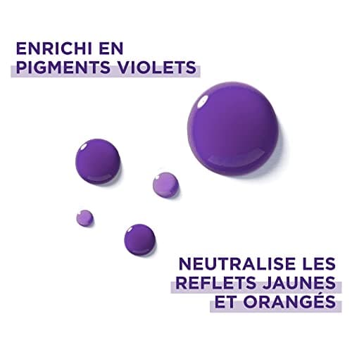 L'ORÉAL PARIS - Intense Deyellowing Violet Mask - Blonde, Bleached, Highlighted or White Hair - Neutralises and Corrects - Anti-Yellow & Orange Reflections - Elseve Color-Vive - 250 ml - Image 4