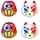 PlayVital LED Protective Cap for PS5 Controller, Joystick Caps for PS4 Analog Stick Cover for Xbox Series/One X S for Nintendo Switch Pro Controller-Daruma & Kitsune - Image 2