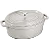 STAUB Oval Casserole with White Truffle, Size - 37 cm - Image 2