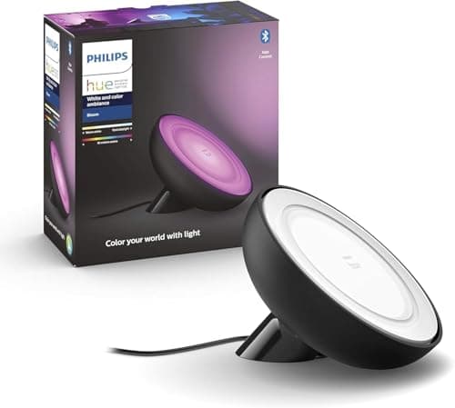 Philips Hue White & Color Ambiance, Bloom Lamp, 4th Generation - Black, Bluetooth Compatible, Works with Alexa, Google Assistant and Apple Homekit - Image 2