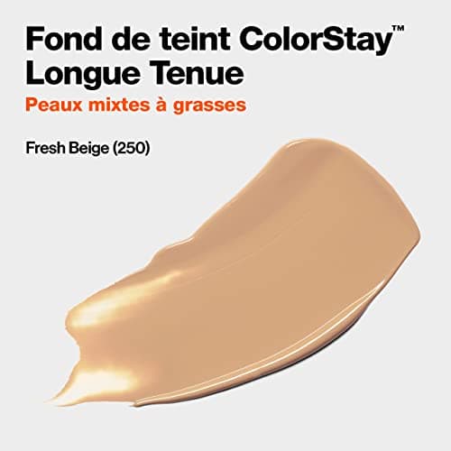 Revlon ColorStay - Fond de teint Longue Tenue 24H - Maquillage Teint et Soin Peaux Mixtes à Grasses - Formule Nourrissante et Protectrice à Base de Vitamine E - SPF 15-30 ml - N250 Fresh Beige - Image 5