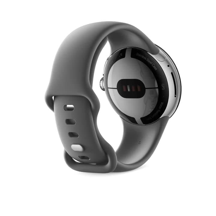 Google Pixel Watch - Android Smart Watch with Activity Tracker, Heart Rate Tracker, Polished Silver Stainless Steel Case with Charcoal Active Band - WIFI/BT (Renewed) - Image 4