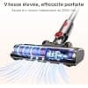 Brush Compatible with Dyson V7 V8 V10 V11 V15 Vacuum Cleaner, FLYLINKTECH Brush Flexible and Swivel 180° with 4 LED Head Lights and 2 Replacement Rollers – 1 Year Warranty - Image 4