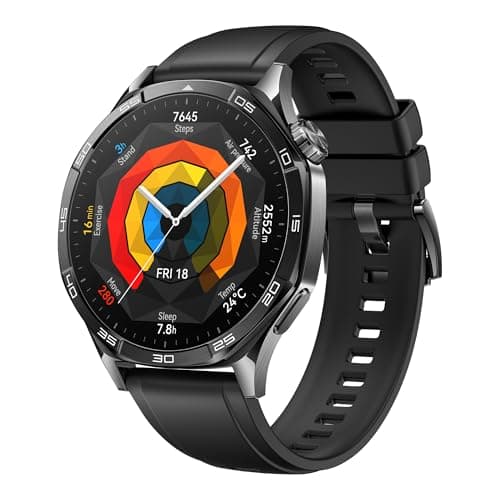 HUAWEI Watch GT 5 46 mm Smart Watch, Clean Lines, New Running and Cycling Experience, Health Tracking, Up to 14 Days of Battery Life, iOS & Android, Black - Image 2