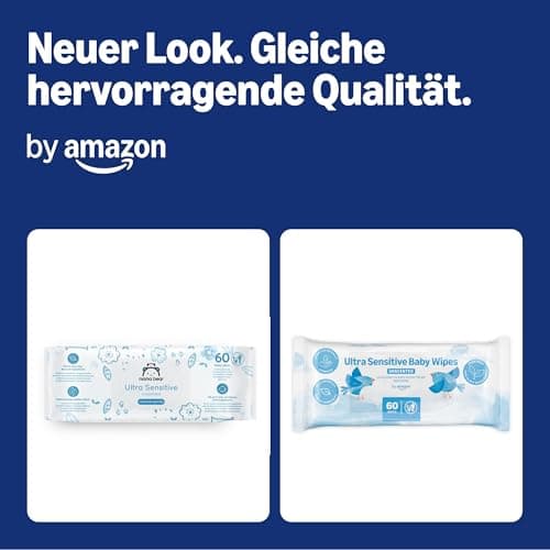by Amazon Ultra-Soft Baby Wipes, 100% Vegetable Fiber, 99% Water, 720 Wipes, Unscented, 12 Packs of 60 (formerly under the brand Mama Bear, same product) - Image 4