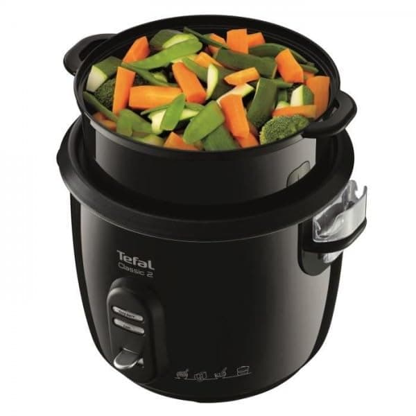 Tefal Classic 2 Rice Cooker, 5 L, 1.5 kg Rice, Automatic, Warm, Unattended, Non-stick Bowl, Easy Clean, Steamer, Black RK103811 - Image 5