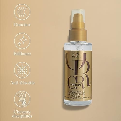Wella Professionals Oil Reflections Huile capillaire légère révélatrice de lumière pour cheveux fins à normaux - et Oil Reflections Huile lissante sublimatrice de brillance pour tous types de cheveux - Image 7