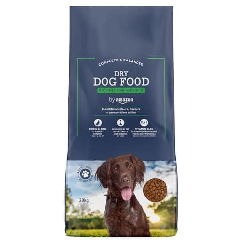 by Amazon - Croquettes complètes pour chien adulte, riche en agneau et riz, 1 lot de 20kg - Image 3