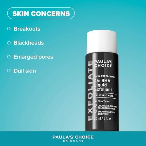 Paula's Choice SKIN PERFECTING 2% BHA Lotion Exfoliante - Gommage Visage avec Acide Salicylique - Réduire les Points Noirs & Pores Dilatés - pour Peau Mixte et Peau Grasse - 30 ml - Image 6