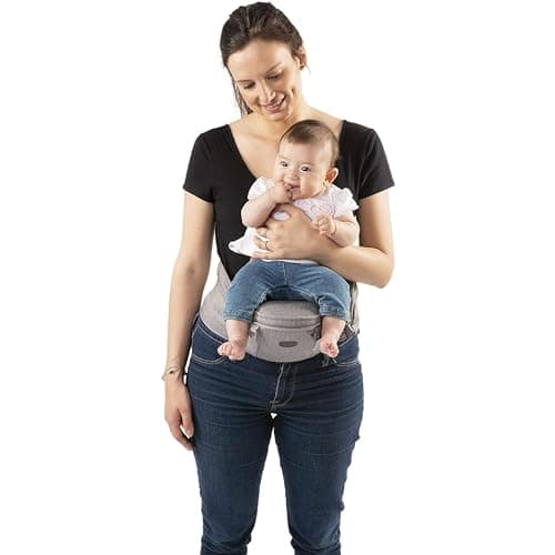 Chicco Hip Seat Physiological Baby Carrier, From Birth to 15 kg, Multifunctional 3-in-1 Baby Carrier with Detachable Rigid Base, Padded Straps and Protective Hood, 8 Positions, Beige - Image 7