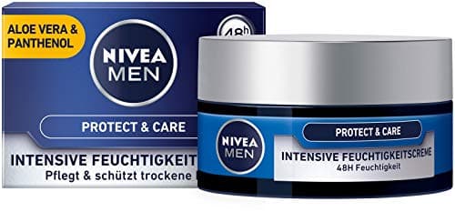 NIVEA MEN Protect & Care Intensive Moisturizing Face Cream for Men 50ml Moisturizing Day Cream with Aloe Vera and Pro Vitamin B5 - Image 2