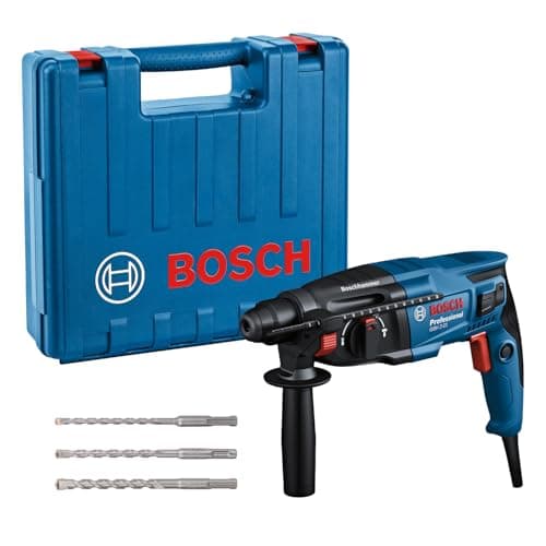 Bosch Professional hole punch GBH 2-21 (SDS plus, with 3 SDS plus drill bits (6/8/10 mm), auxiliary handle, cloth, depth stop, transport case) - Image 2