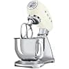 Smeg, SMF02CREU Pastry Processor, 10 Speed Levels, Step-On Function, Bowl 4.8 L, Safety Motor Lock, Flat Beater, Hook and Lid Included, 800W, Cream - Image 4