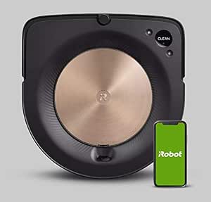 iRobot Roomba S9 Robot Vacuum Cleaner Connected Via Wi-Fi – PerfectEdge® Technology with Corner Brush and 2 Larger Multi-Surface Rubber Extractors – Power Boost